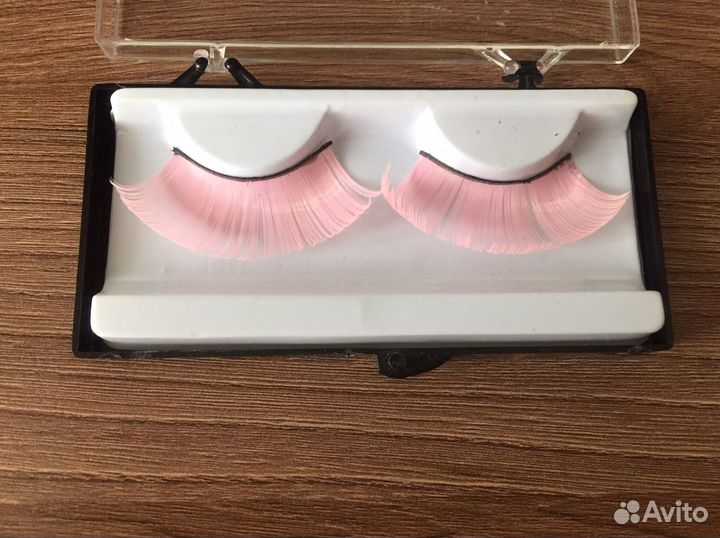 Накладные ресницы розовые большие карнавальные