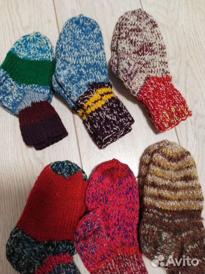 Носочки вязаные, ручной работы