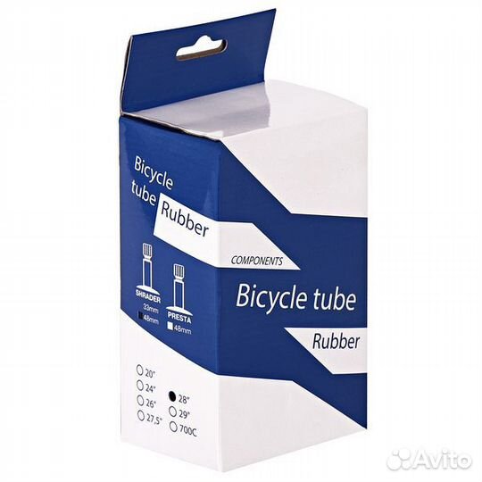 Камера велосипедная BT 28Х1,75/1,95 автониппель 48