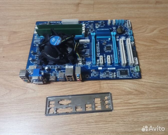 Материнская плата + процессор + озу + кулер