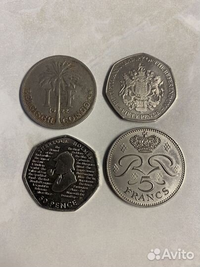 Наборы иностранных монет по одной цене