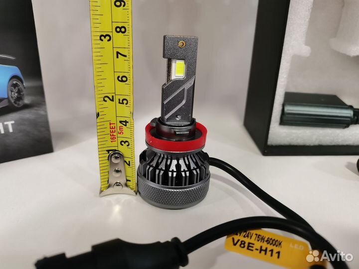 LED лампы h11 9-36v 150w/15000lm/6000K