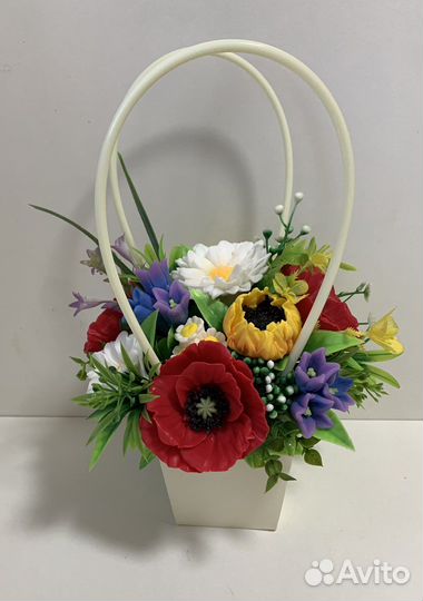 Букет цветов из мыла