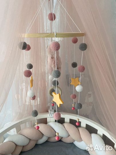 Кроватка для новорожденных круглая