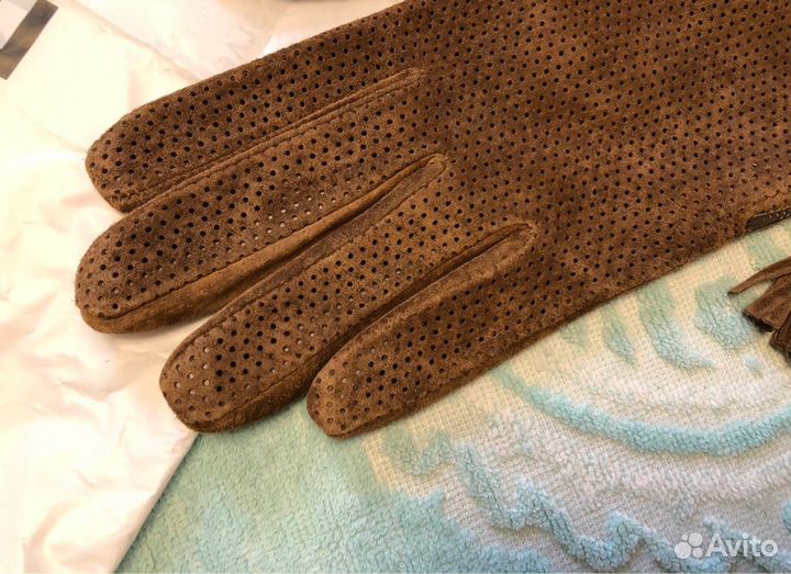 Reserved новые перчатки 7-7,5 р., натуральная замш
