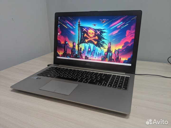 Металический ноутбук Asus core i5/10gb/ssd+hdd/FHD