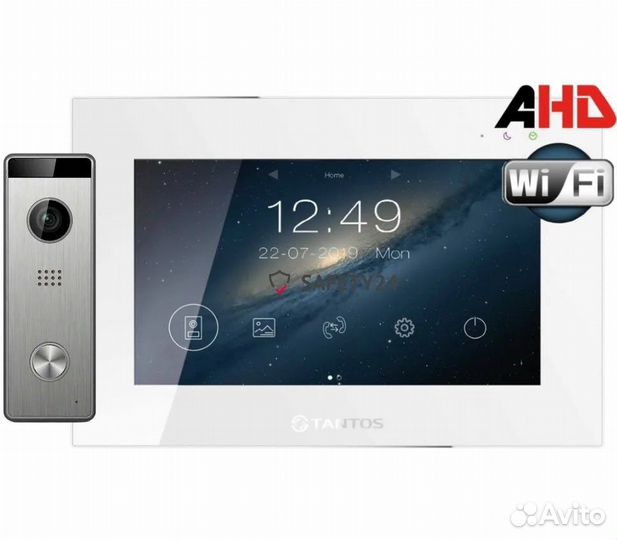 Видедомофон с WI-Fi просмотр с телефона, запись