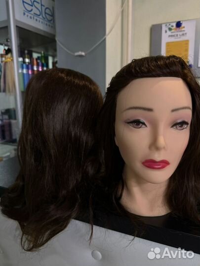 Манекен голова для стрижек и причесок