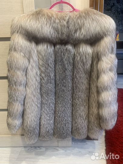 Шуба из меха лисы