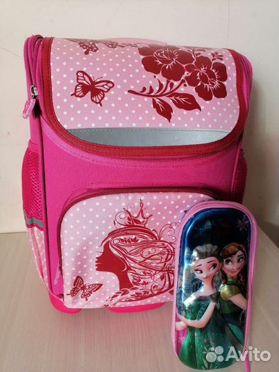 Ранец рюкзак для школы + пенал холодное сердце