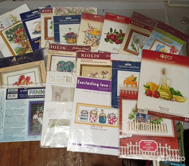 Схема для вышивания остатки от набора