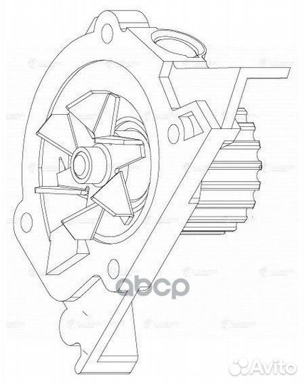 Насос водяной peugeot 407 (04) 1.8I/2.0I LWP 2