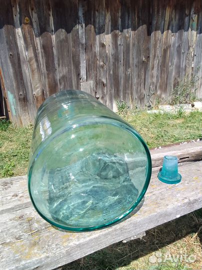 Бутыль стеклянная с пробкой