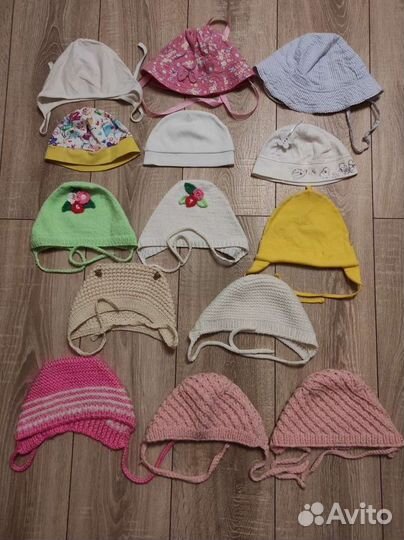 Шапочки на все сезоны для девочки