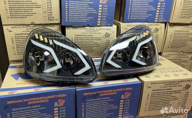 Фары Приора в стиле Мерседес AMG mercedes