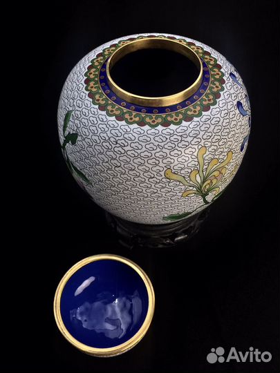 Чайница старый Китай Клуазоне