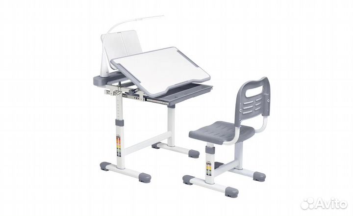 Комплект Cubby парта и стул-трансформеры Vanda Blu