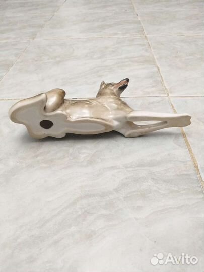 Фарфоровая статуэтка Овчарка, лфз. СССР