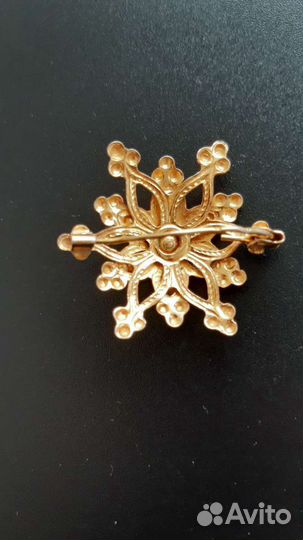 Винтажная брошь бижутерия СССР
