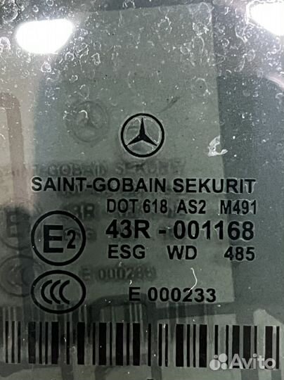 Стекло задней двери мерседес w211 cls350