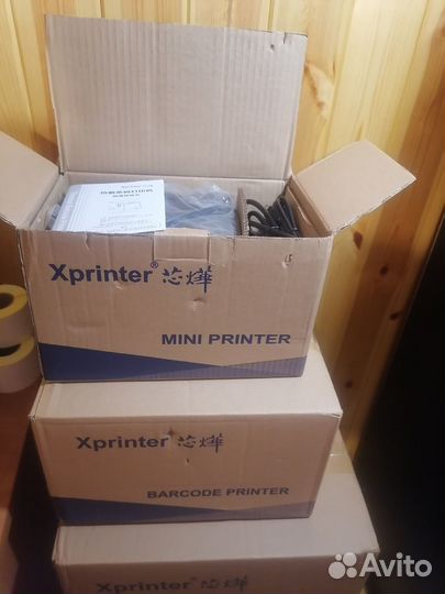 Термопринтер xprinter 365b + 1 ролик 58х40 700 эт