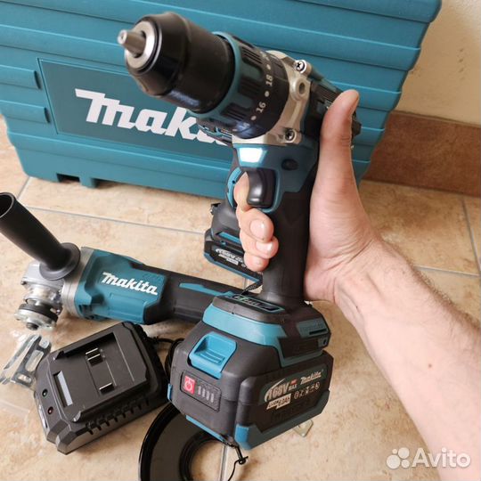 Набор Makita 3В1 Шуруповерт+ушм+Гайковерт