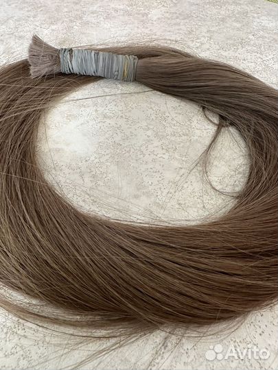 Волосы для наращивания 70 см натуральные блонд