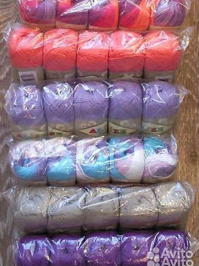 Пряжа новая (хлопки, хлопк. смесовки, микрофибра)