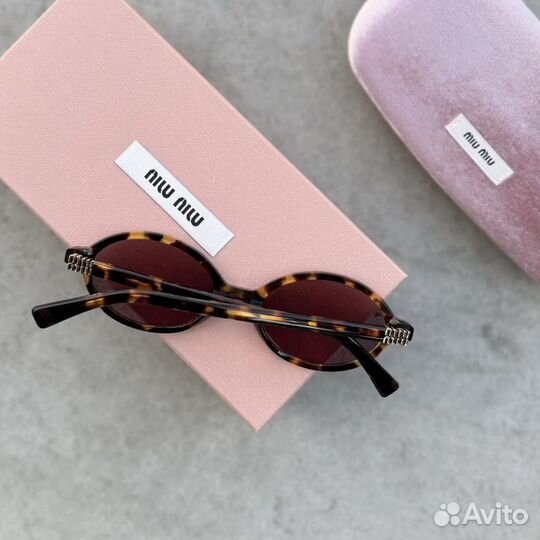 Очки miu miu овальные logo