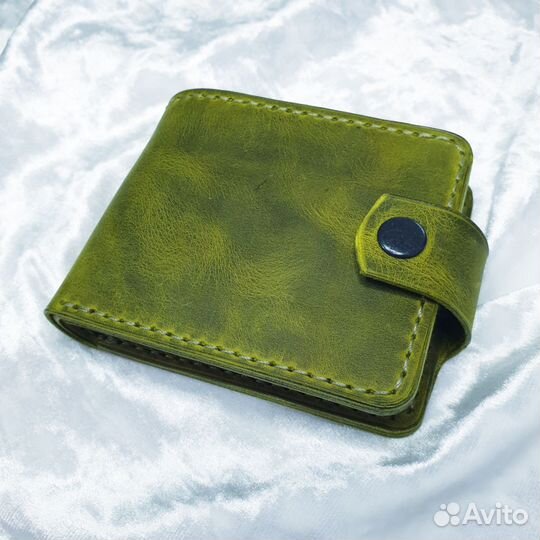 Портмоне (бумажник) из натуральной кожи ручной раб