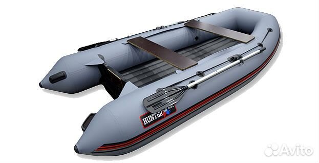 Лодка Хантер 310 А серая