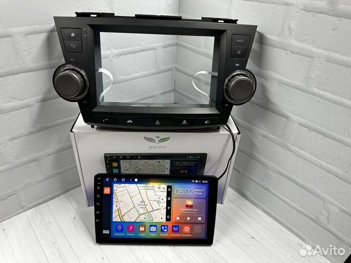 Магнитола андроид GrayBird Toyota Highlander 3/32