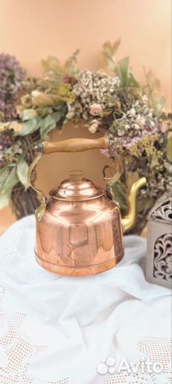 Чайник медный винтаж