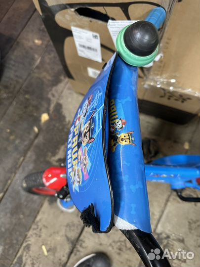 Детский велосипед, щенячий патруль, 12 дюймов