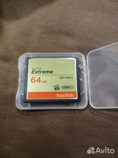 Карта памяти SanDisk Extreme CF udma7, 64GB