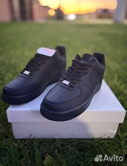 Кроссовки мужские nike air force 1 черные