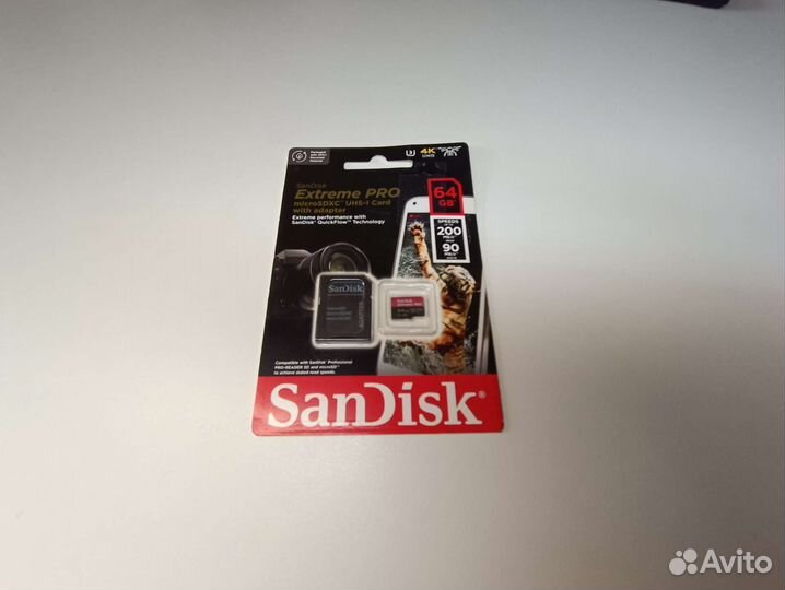 Карта памяти sandisk micro sdxc 64Gb