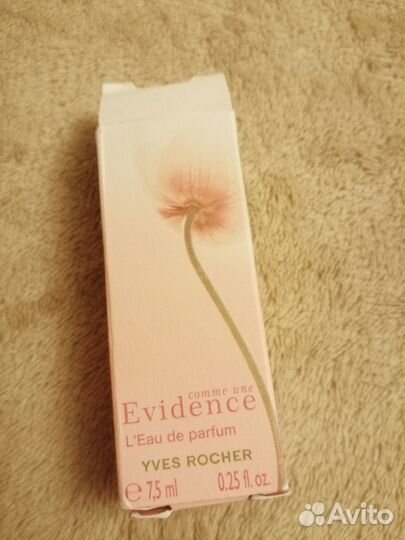 Туалетная вода yves rocher Evidence