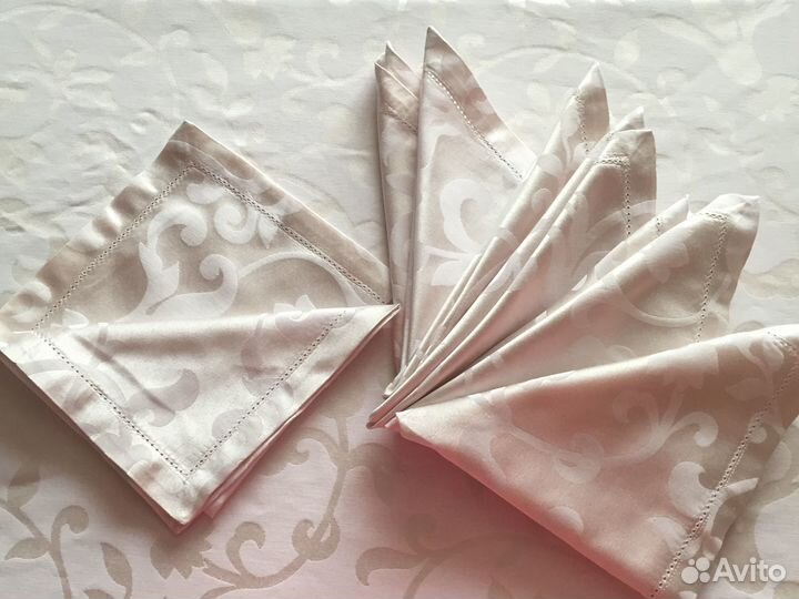 Салфетки сервировочные тканевые 6 шт новые