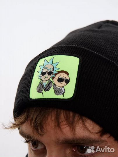 Комплект шапка со снудом зимняя Рик и Морти