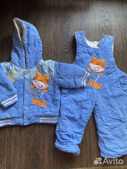 Пакет теплых вещей на мальчика до года