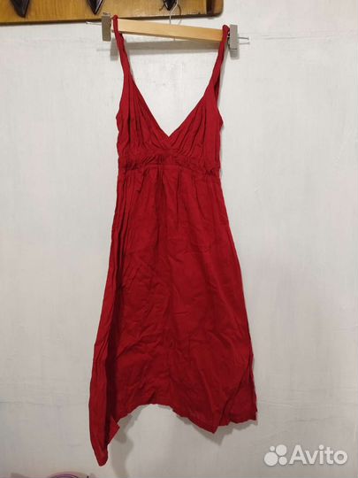Платье красное твое хлопок
