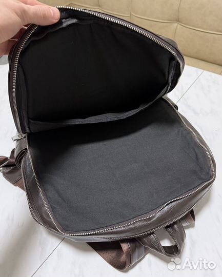 Кожаный городской мужской рюкзак