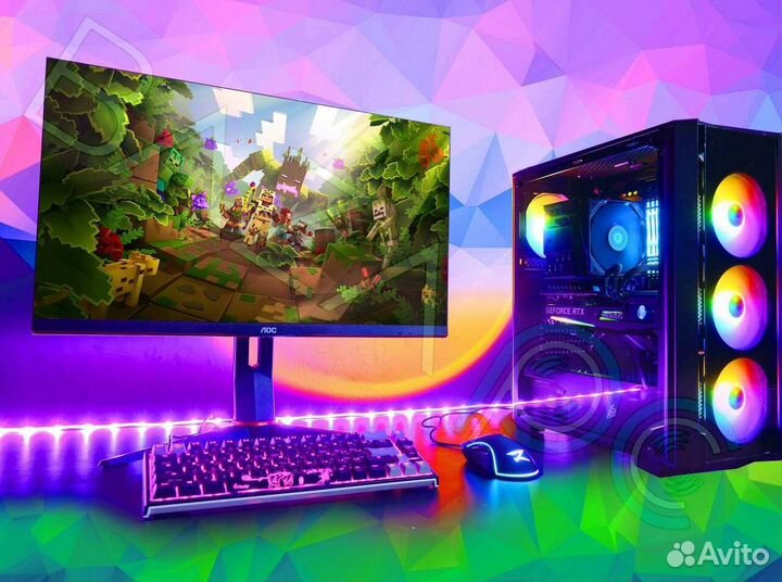 Новый пк Intel Core i3 12100 / AMD RX 6600XT