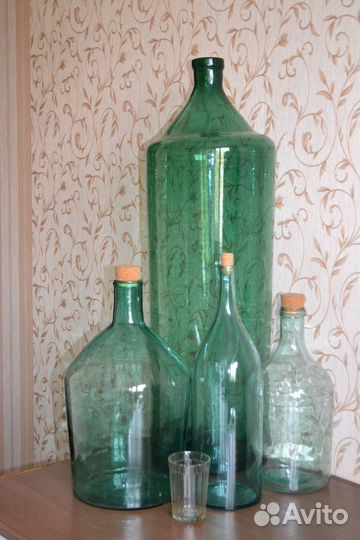 Бутыль стеклянная 34 литра