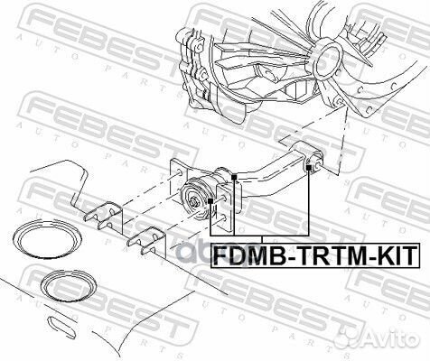 Сайлентблок опоры двигателя компл ford transit