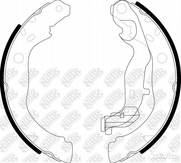Колодки барабанные renault duster 12больше чем