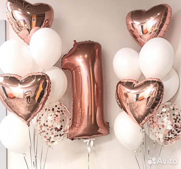 Гелиевые воздушные шары. Шары цифры. Композиции из