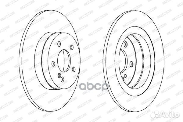 Тормозной диск DDF1691C Ferodo