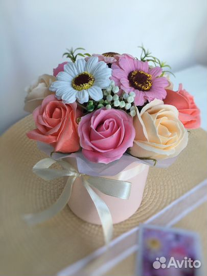 Букет из мыльных роз